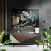 Dragon Brushed Aluminum Dibond Wall Art.